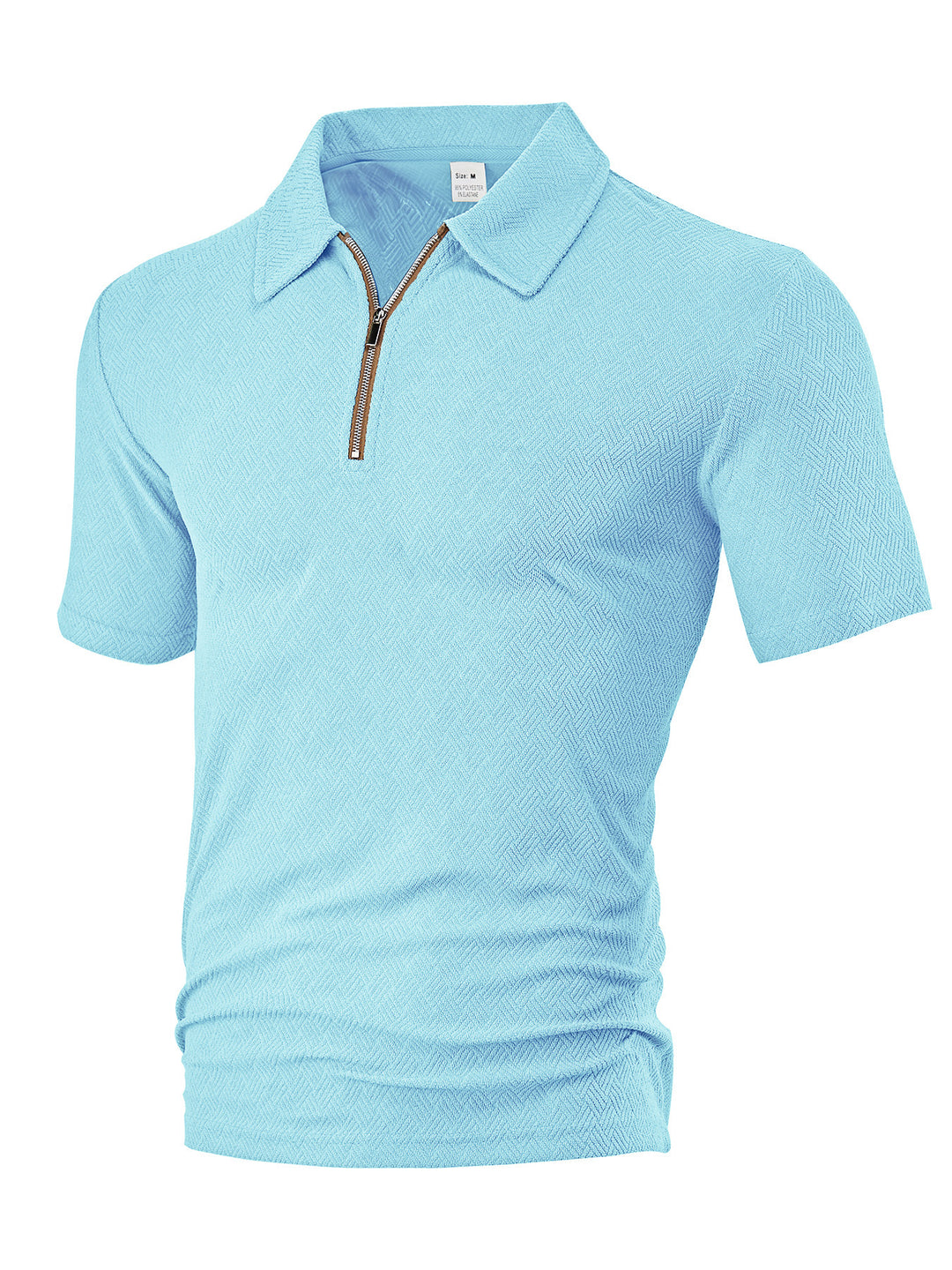 Herren Polo-Shirt mit elegantem Reißverschluss und strukturiertem Design EB