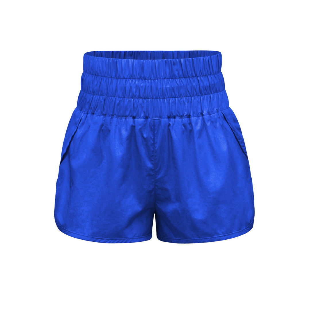 Damen sportliche Shorts mit elastischem Bund und praktischen Eingrifftaschen EB