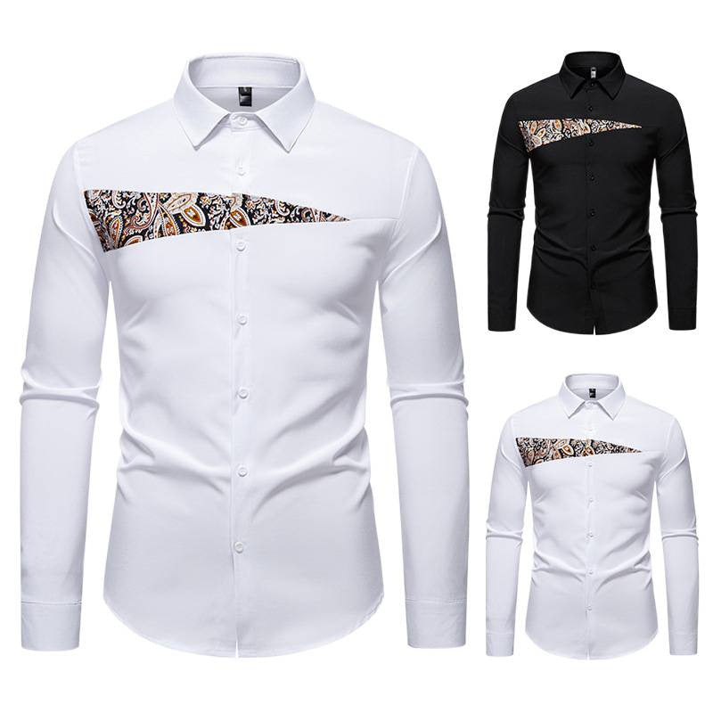 Herren Elegantes Hemd mit ausgefallenem Muster und modernem Schnitt EB