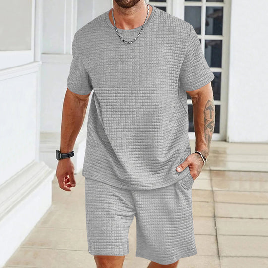 Herren lässiges Freizeit-Set aus hochwertigem Strukturmaterial EB