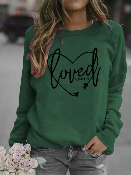 Damen Sweatshirt mit inspirierendem Schriftzug und trendigem Design EB