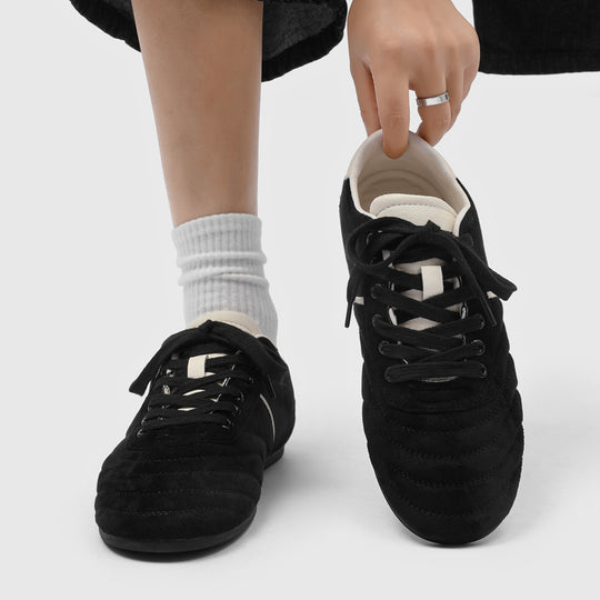 Damen Komfortable Lifestyle Sneakers aus Veloursleder EB