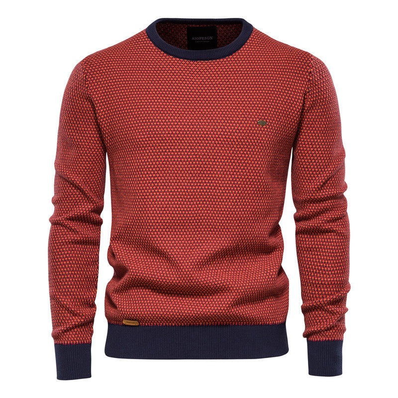 Herren Strickpullover im modernen Wabenmuster mit angenehmem Tragegefühl EB