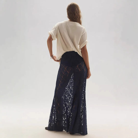 Damen lässiges T-Shirt mit coolem Druck und oversized Schnitt EB