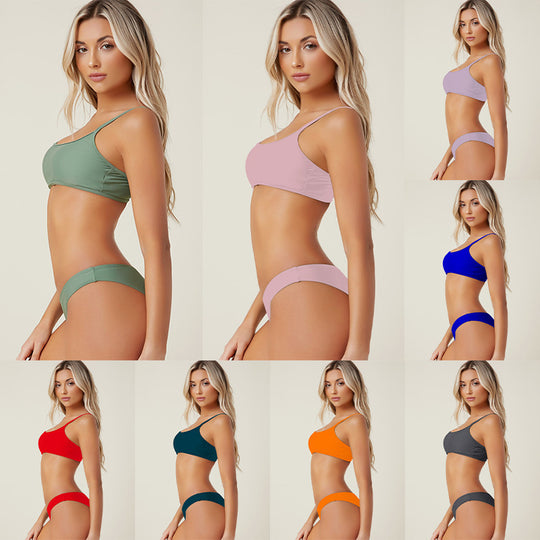 Damen Bikini-Top mit sportlichem Schnitt und komfortablem elastischen Bund EB