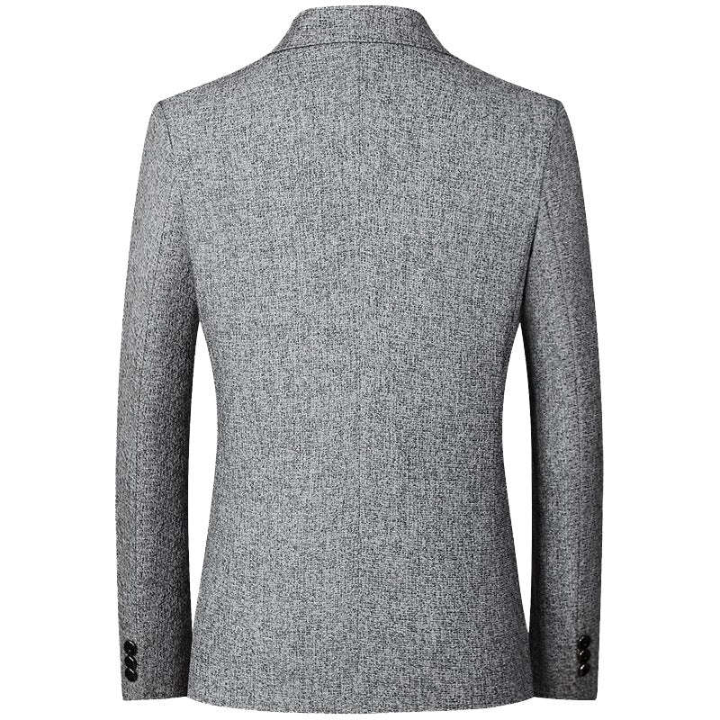 Herren Tweed-Sakko Slim Fit mit fallendem Revers EB