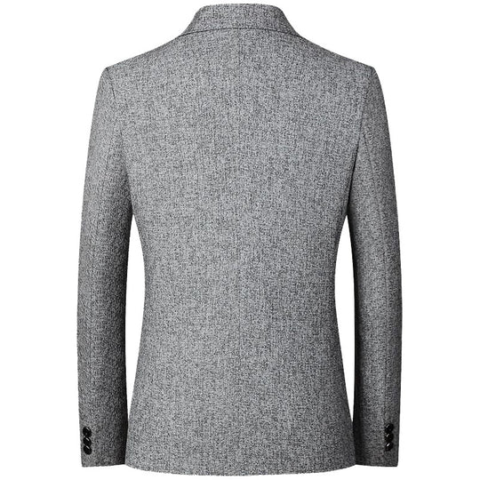 Herren Tweed-Sakko Slim Fit mit fallendem Revers EB
