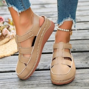Damen Komfortable und luftige Sandalen mit geflochtenem Riemendesign EB