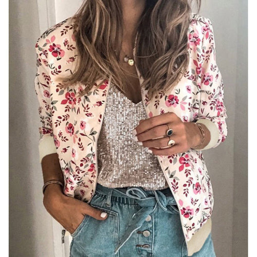 EB | Stylische geblümte Jacke