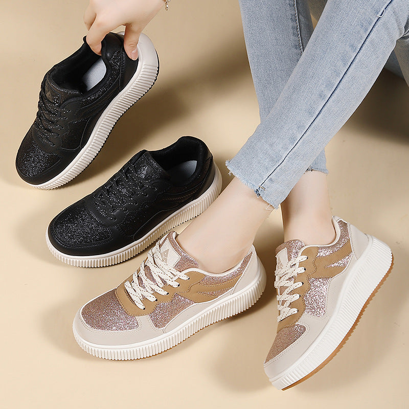 Damen Sneaker mit strukturiertem Obermaterial und dämpfender Sohle EB