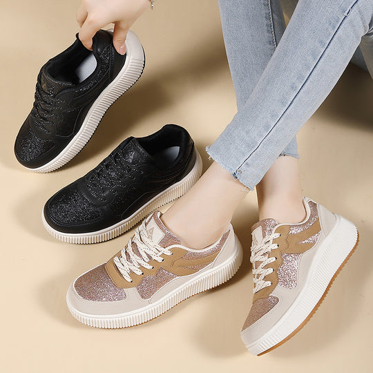 Damen Sneaker mit strukturiertem Obermaterial und dämpfender Sohle EB