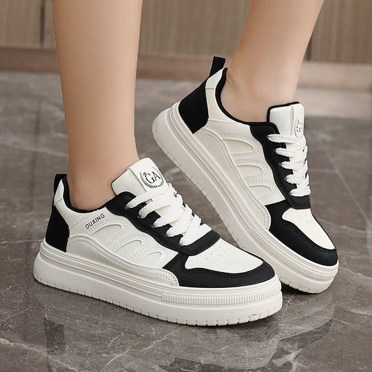 Damen modische Sneakers mit rutschfester Laufsohle und atmungsaktiver Konstruktion EB