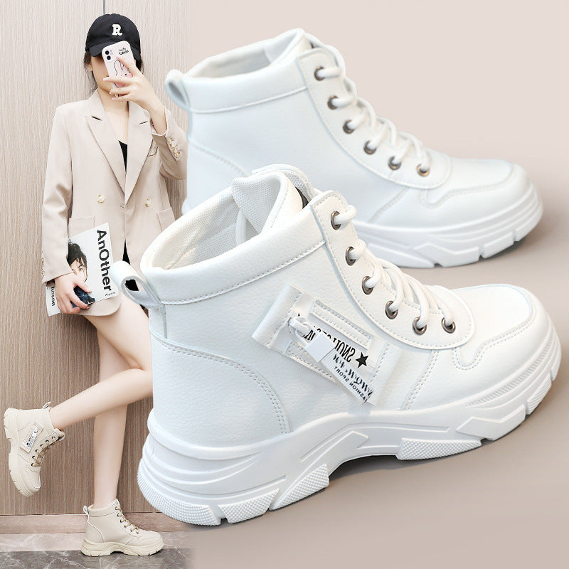 Damen trendige High-Top Sneakers mit robustem Profil und modischem Design EB