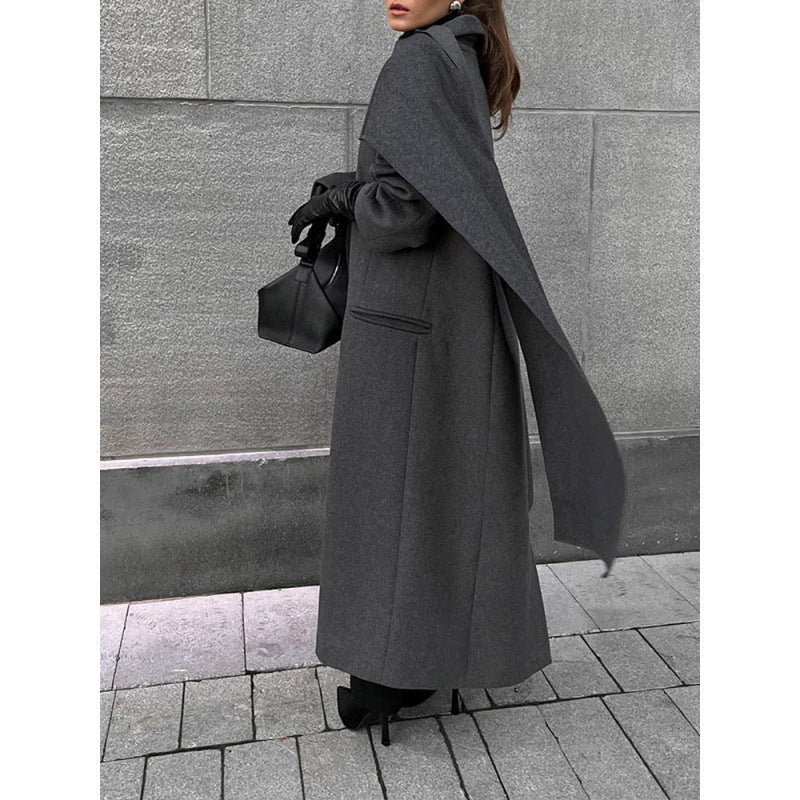 Damen Übergroße Mantel-Wrap EB