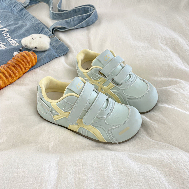 Damen Sportliche Sneakers mit hochwertigem Veloursleder und praktischen Klettverschlüssen EB