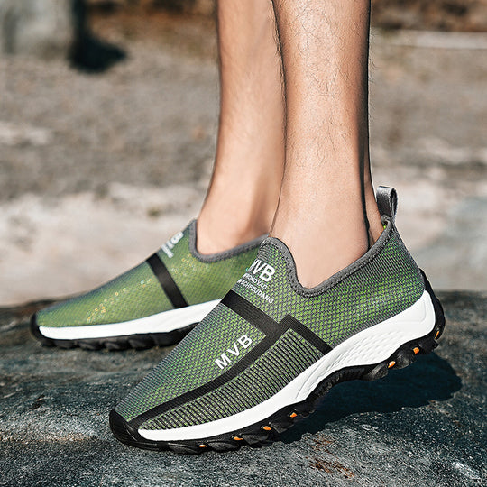 Damen Atmungsaktive Slip-On Sportschuhe mit rutschfester Sohle EB