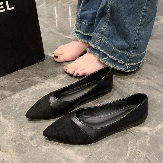 Damen nan spitze Schlupfhalbschuhe im Materialmix mit ergonomischem Komfortfußbett und flexibler Profillaufsohle EB