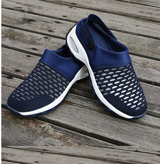 Unisex Atmungsaktive Mesh-Clogs mit verstellbarem Fersenriemen und rutschfester Sohle EB