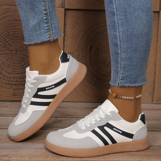 Damen Sportliche Sneakers mit rutschfester Sohle und weichem Innenfutter EB