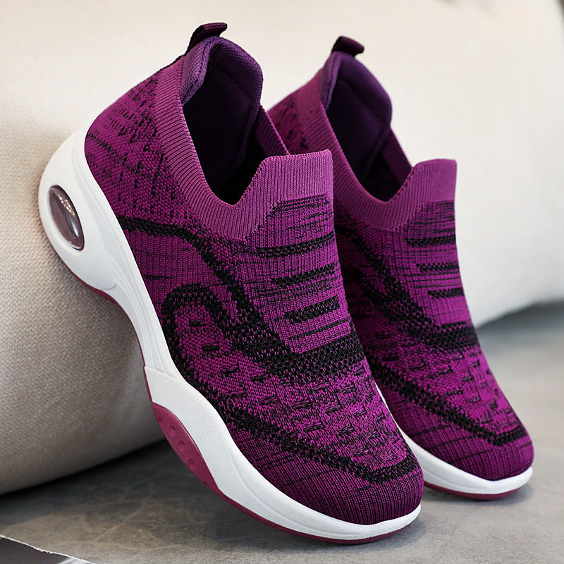 Damen Sportliche Slip-On Sneakers mit Air Cushion Technologie EB
