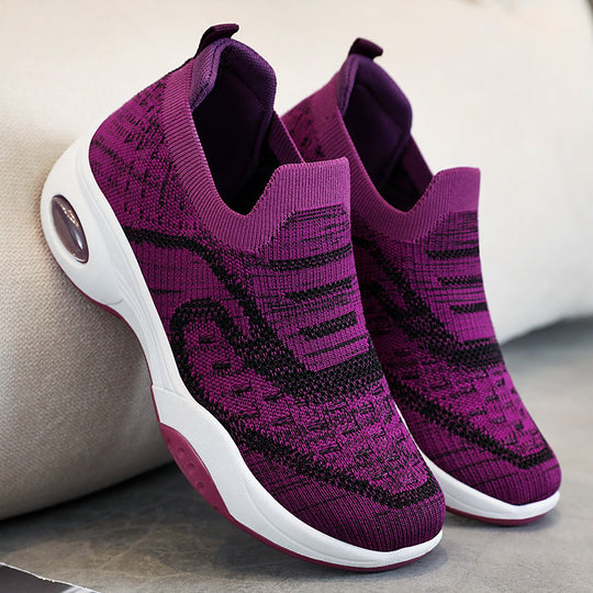 Damen Sportliche Slip-On Sneakers mit Air Cushion Technologie EB