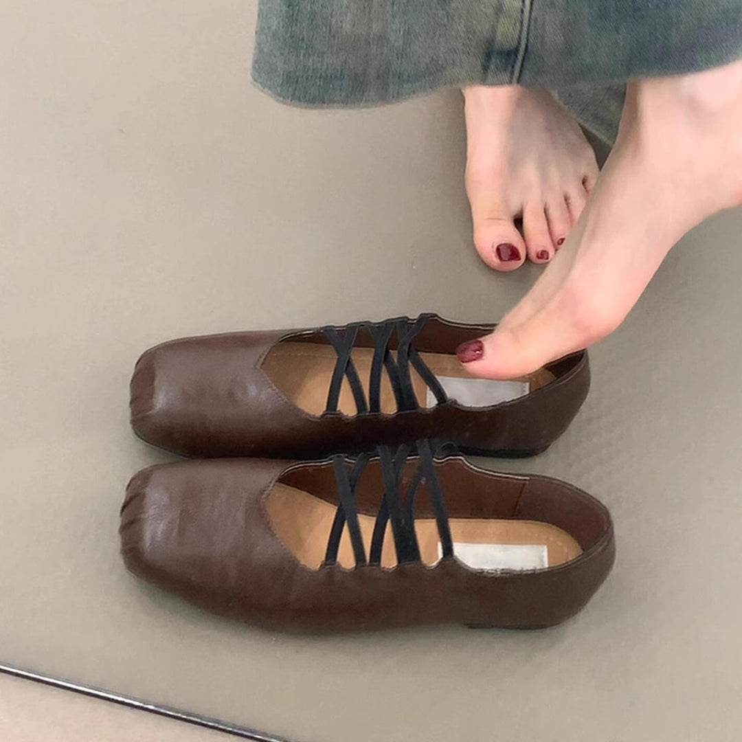 Damen Ballerinas mit innovativem Kreuzband-Design EB