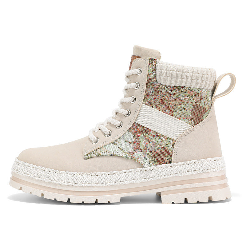 Damen modische Wanderstiefel mit robustem Obermaterial und rutschfester Sohle EB