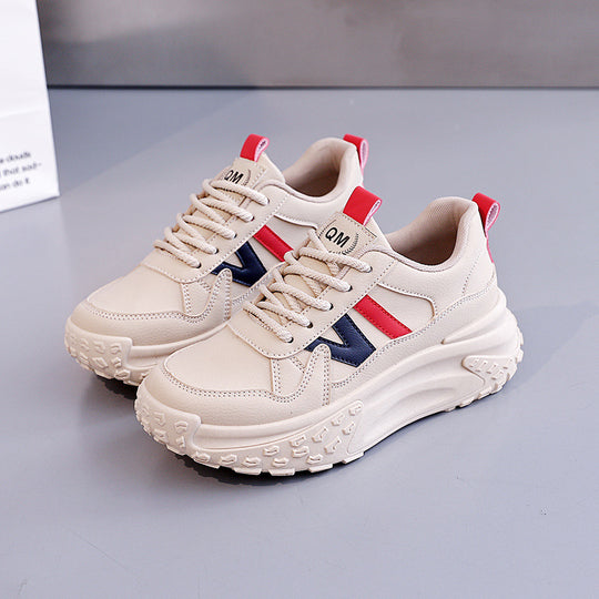 Damen Chunky Sneakers mit atmungsaktiver Oberflächenstruktur und dämpfendem Komfort EB