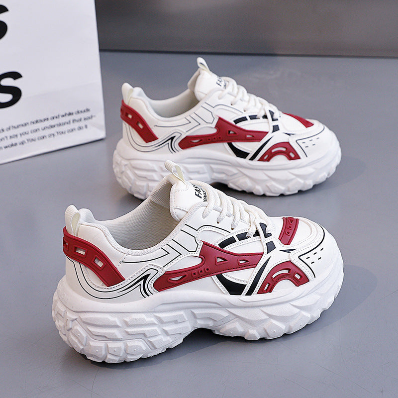 Damen Sportliche Chunky Sneakers mit atmungsaktivem Obermaterial und modernem Design EB