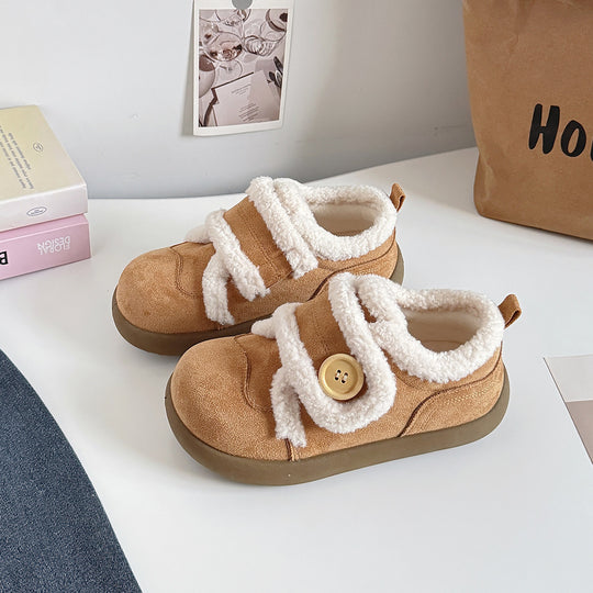Damen Sneakers mit kuscheligem Innenfutter und praktischen Knopfakzenten EB
