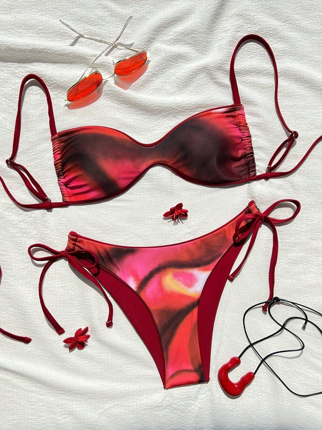 Damen Bikini mit modischem Schlangenmuster EB
