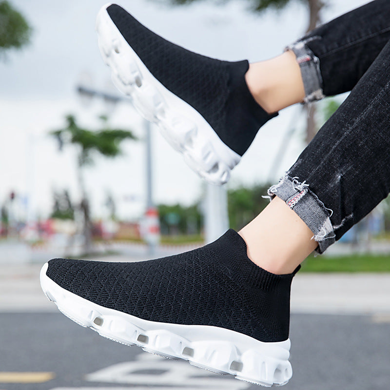 Damen High-Top Strick-Sneaker mit luftiger Sohle EB