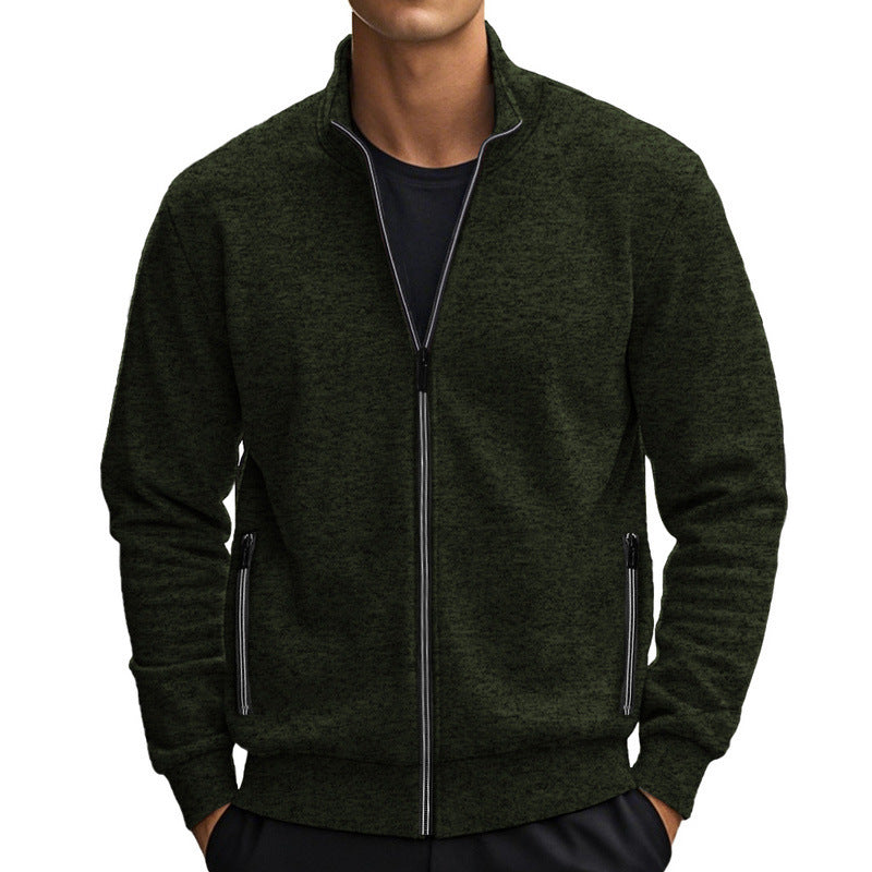 Herren Jacke mit modernem Stehkragen und praktischen Taschen EB