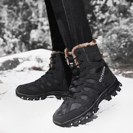 Damen Stiefel für Abenteuer im Freien mit warmem Innenfutter und rutschfester Sohle EB