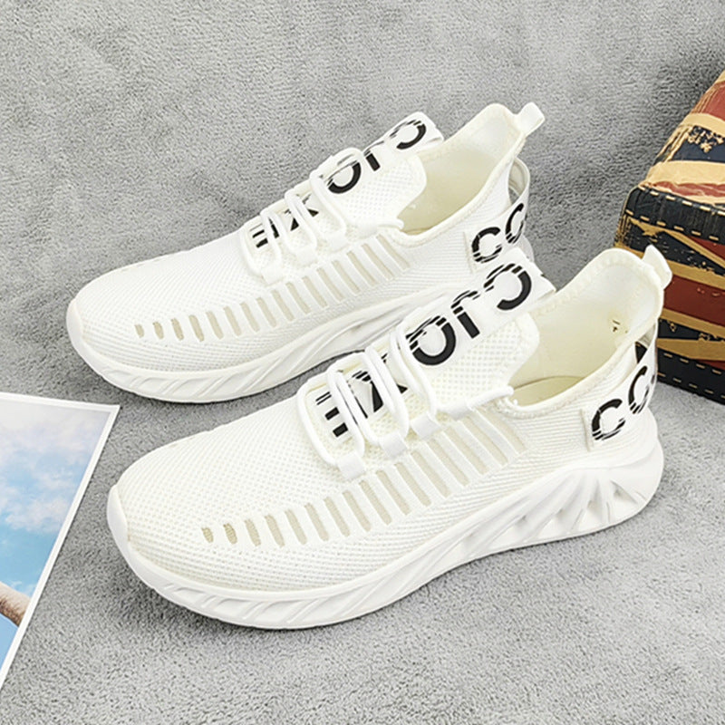 Damen Sportliche Strick-Sneakers mit Flexiblem Dämpfungssystem EB