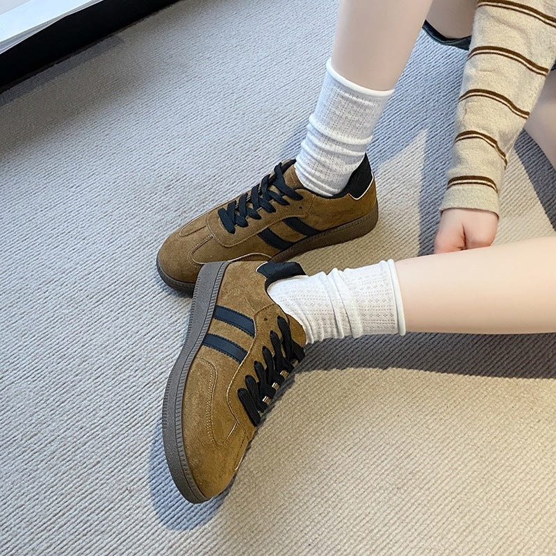 Damen modische Sneaker mit weichem Wildleder EB