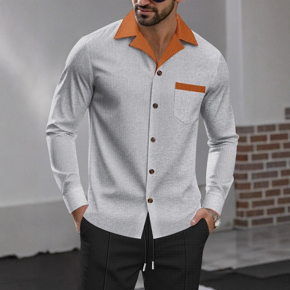 Herren Schicke Langarmhemd EB