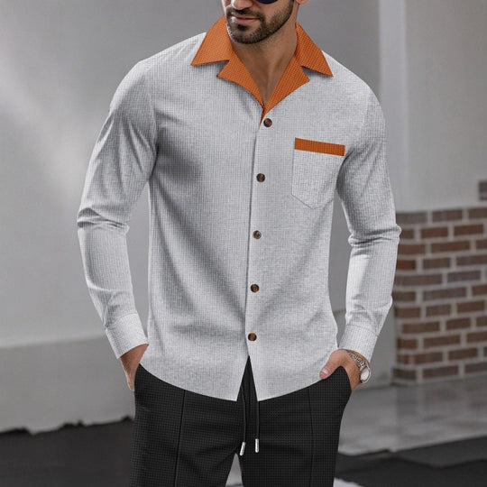 Herren Schicke Langarmhemd EB