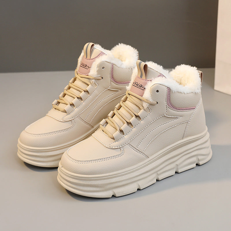 Damen High-Top Sneakers mit warmem Innenfutter und dämpfender Sohle EB