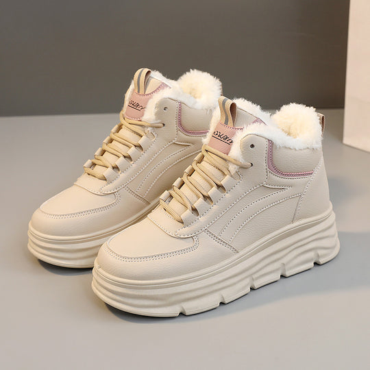 Damen High-Top Sneakers mit warmem Innenfutter und dämpfender Sohle EB