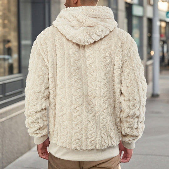 Damen Kuscheliger Fleece-Hoodie mit Strukturmuster EB