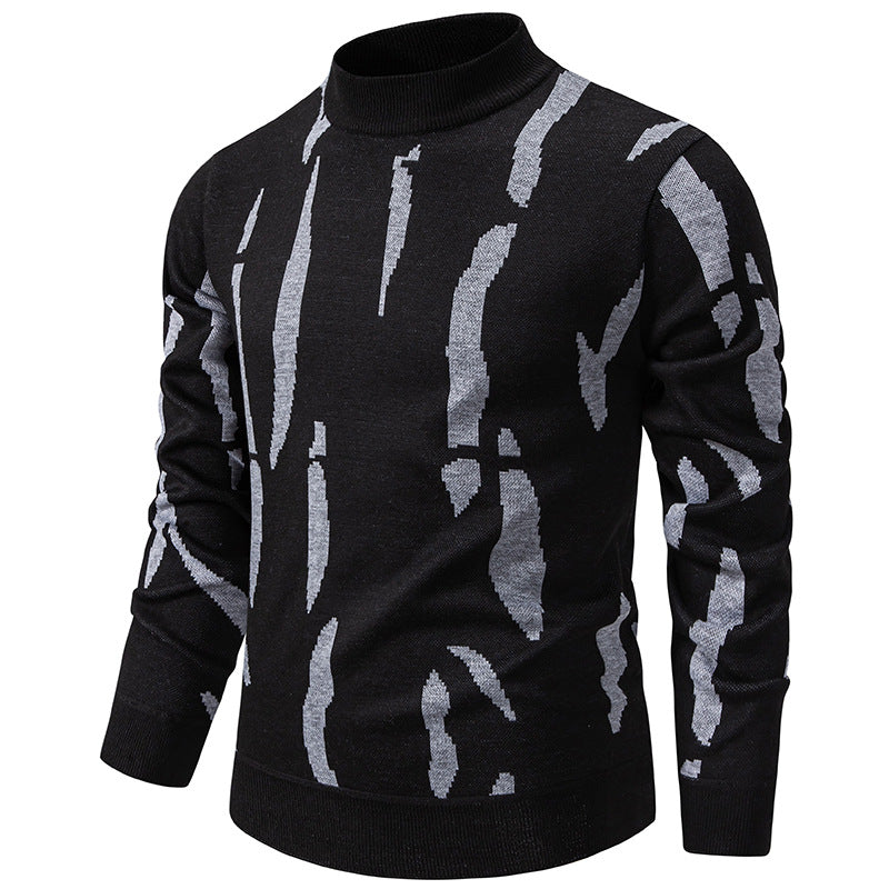 Herren modischer Sweatpullover mit einzigartigem grafischem Muster EB