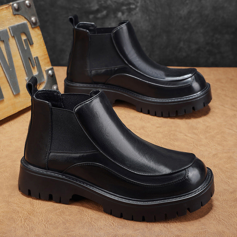 Damen Chelsea Boots mit robustem Profil und elastischen Einsätzen EB