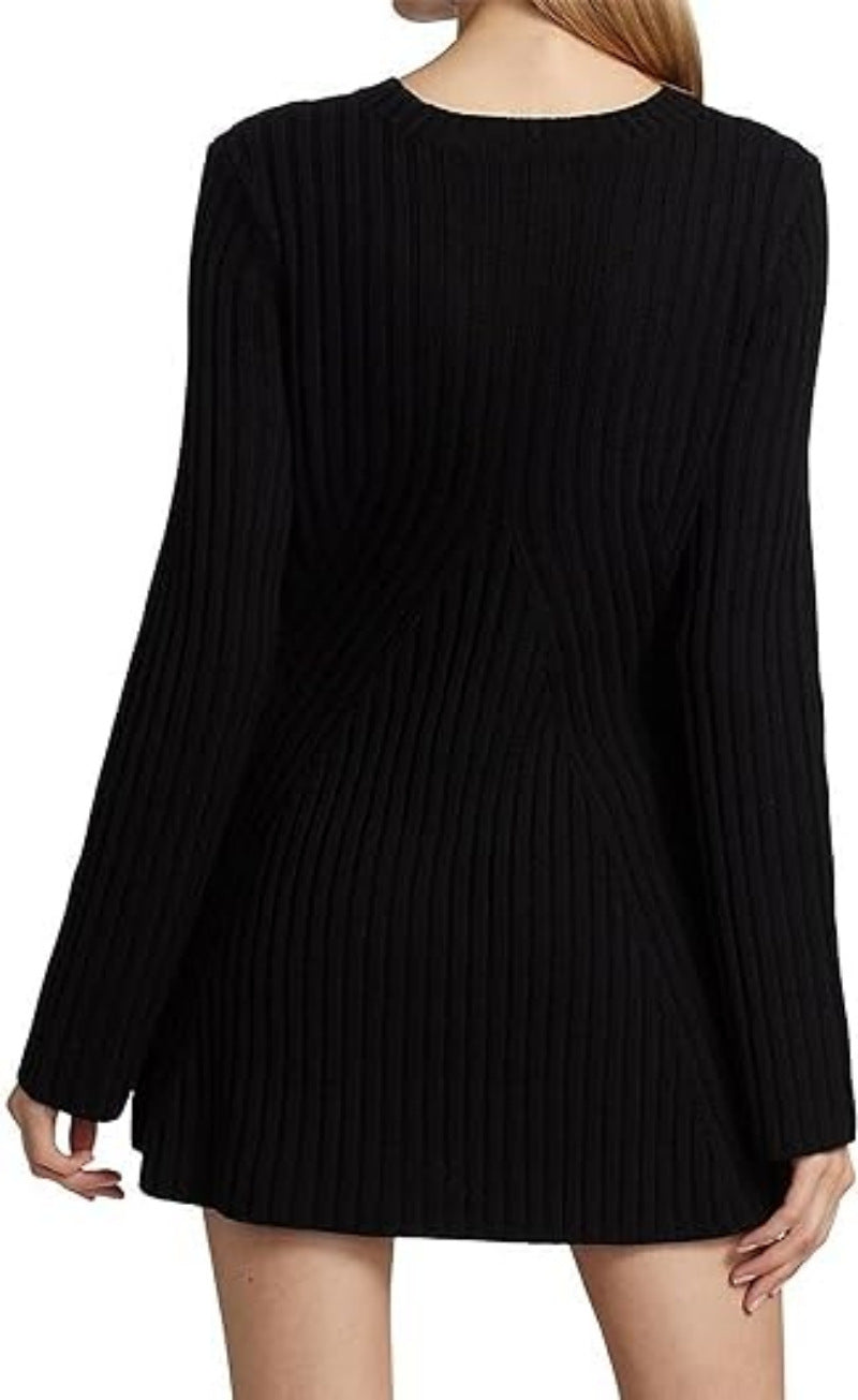 Damen Strickpullover mit raffiniertem Rippdesign EB