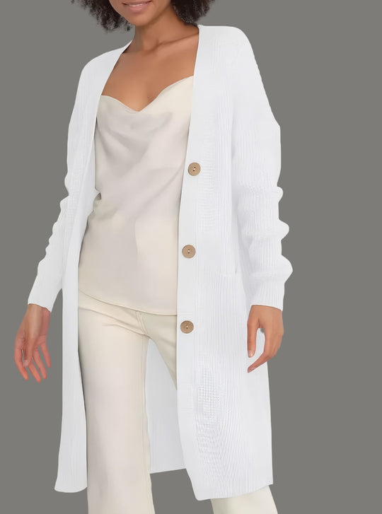 Damen Strickjacke mit hochwertigen Knöpfen EB