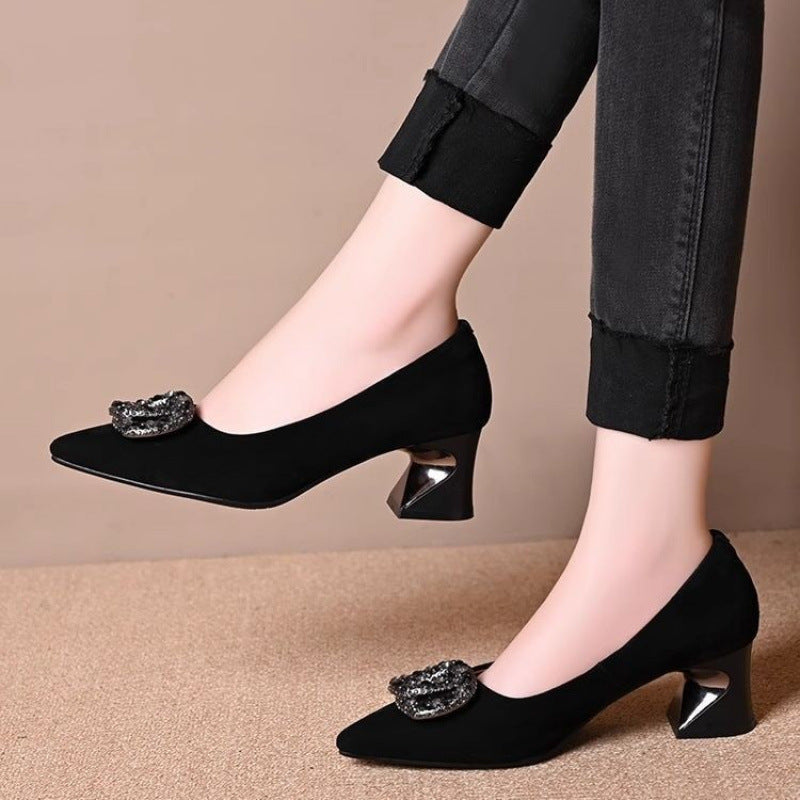 Damen Elegante Pumps mit Schmuckapplikation EB