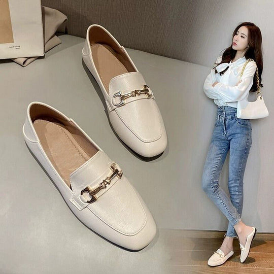 Damen Mokassins mit eleganter Kette EB