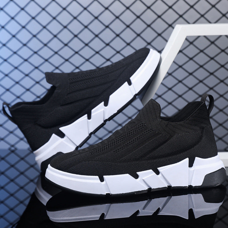 Damen Sportliche Slip-On Sneakers mit flexiblem Obermaterial und rutschfester Sohle EB