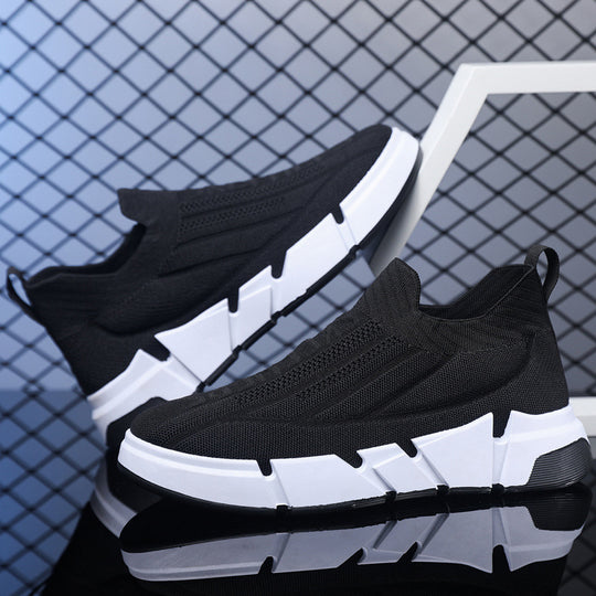 Damen Sportliche Slip-On Sneakers mit flexiblem Obermaterial und rutschfester Sohle EB