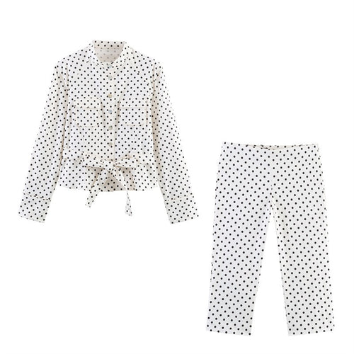 Damen Modische Culotte-Hosen im zeitlosen Punkte-Design EB